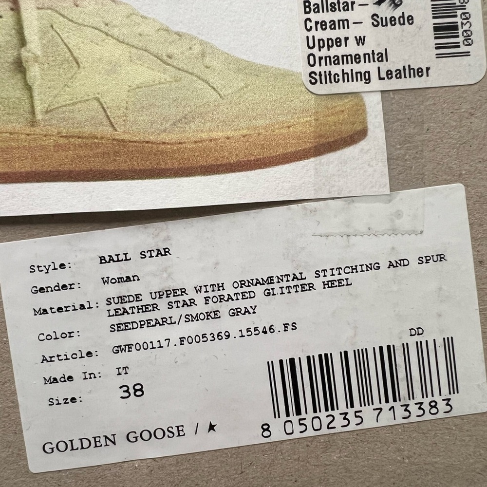Golden Goose Tan Sneakers Low-Top Leather Suede - Picture 9 of 10